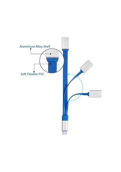 Alfais Al 4346 Type C To Usb 3.0 Çevirici Çoklayıcı 3 Port Adaptö