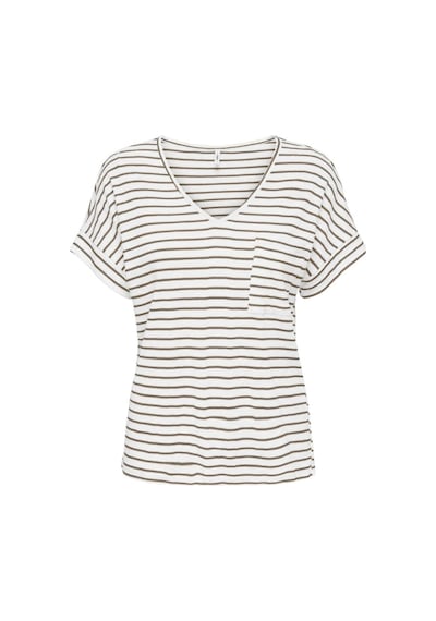 Only Onlıben S/s Moster V-neck Glıtter Topjrs Beyaz