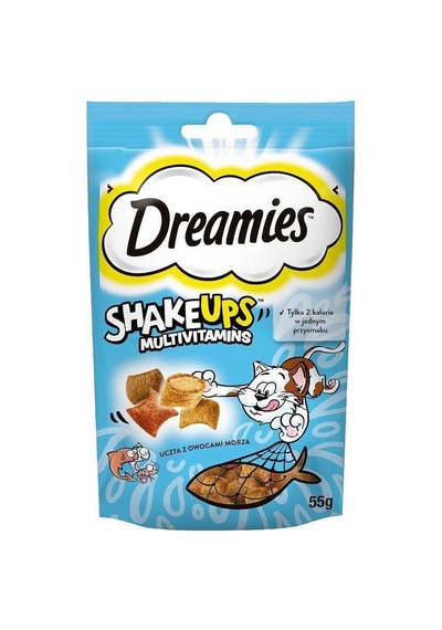 Dreamies Shake Ups Seafood Kedi Ödülü 55 Gr