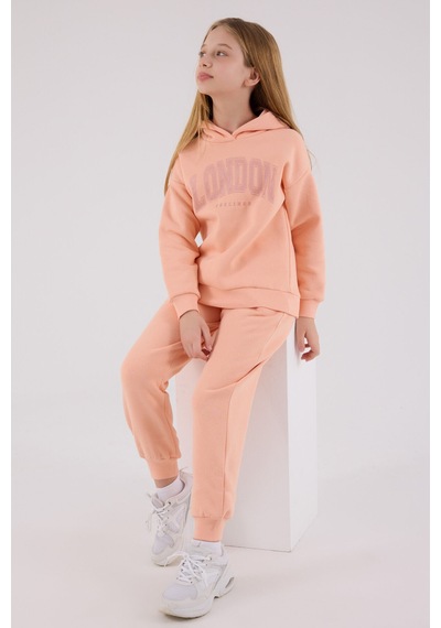 Rolypoly Kız Çocuk Turuncu Eşofman Takımı Rp3691-c-v3 Turuncu