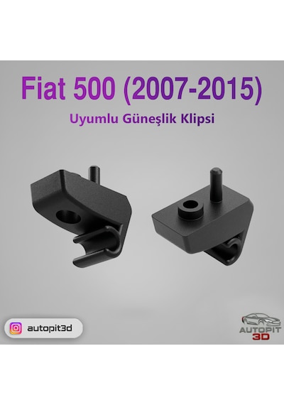Fıat 500 2007 2015 Uyumlu Güneşlik Klipsi Güneşlik Klipsi