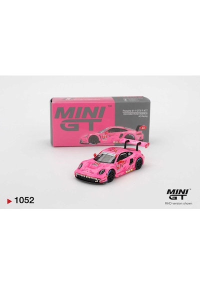 Mini Gt 1052 1/64 Porsche 911 Gt3 R Ao Racing 2024 Imsa Road Amerıca