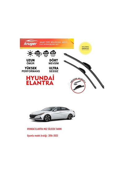 Hyundai Elantra Muz Silecek Takımı 2021 Öodel Araca Özel Aparat