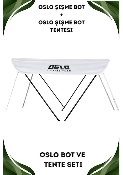 Oslo Fishing Team Haki Şişme Bot Ve Tente Seti