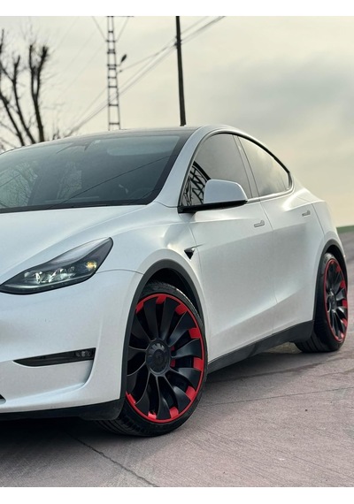 Ayaltes Tespx Tesla Uberturbine 21'' Kırmızı Jant Koruyucu 1 Jant