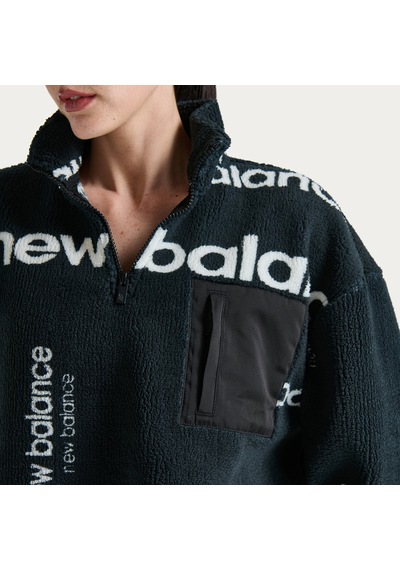 The North Face New Balance Lifestyle Half Zip Kadın Sweatshirt Wnc3623-bk Siyah