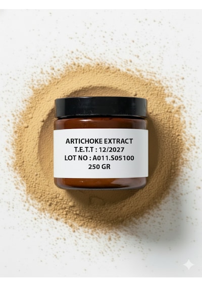 Enginar Ekstraktı Artichoke Extract Toz Hammadde 250 Gr Saf Ve Konsantre Q-fit
