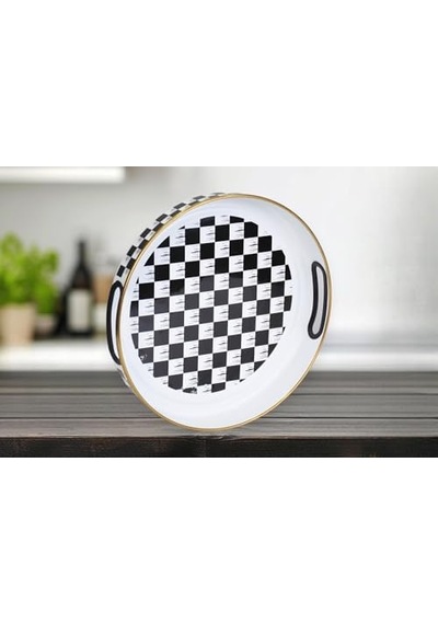 Dama Emaye Tepsi 28 Cm 12v