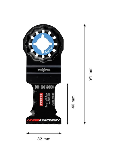 Bosch Expert Metalmax Aız 32 Aıt Çok Fonksiyonlu Makine Bıçağı 40 X 32 Mm  - 2608900014
