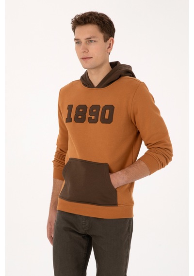 U.s. Polo Assn. Erkek Sweatshirt 50316359-vr233 Bisküvi