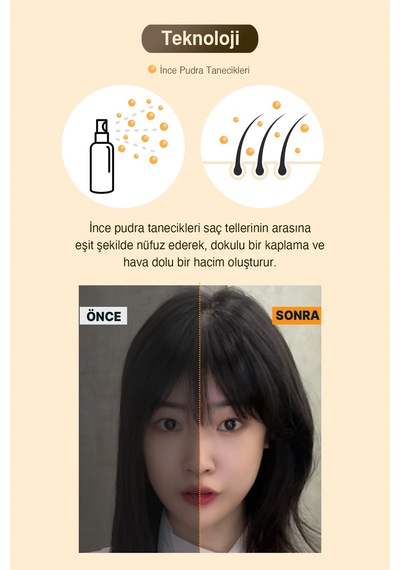 Dökülme Karşıtı Bakım, Yağ Kontrolü Ve Hacim Sağlayan Saç Spreyi Dashu Volume Texture Spray