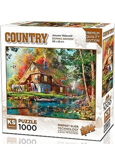Ks Games Puzzle 1000 Parça Autumn Watermill 20816