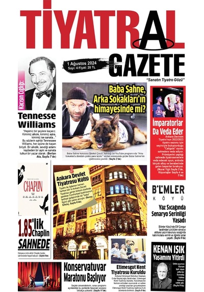Tiyatral Gazete 4.sayı Ağustos 2024