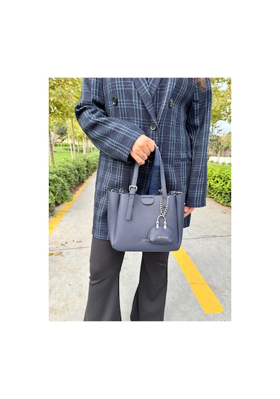 Just Polo Lüks Tasarım 3 Bölmeli Yumuşak Deri Lüks Ve Şık Dokunuş El & Omuz Çantası Shoulder Bag Lacivert 43342763