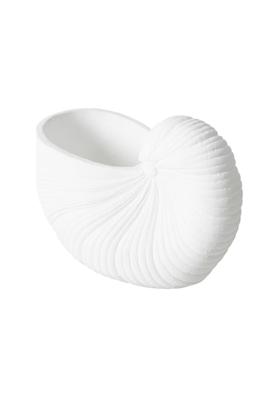 Mudo Home Whıte Shell Vazo 26x13x19 Cm Diğer