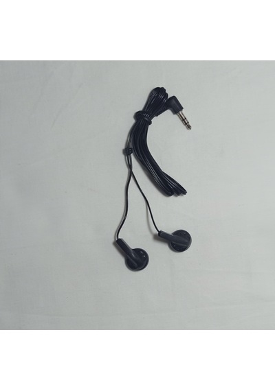 Mikrofonsuz Aux Jacklı Siyah Kulaklık 1 Metre 1 Metre