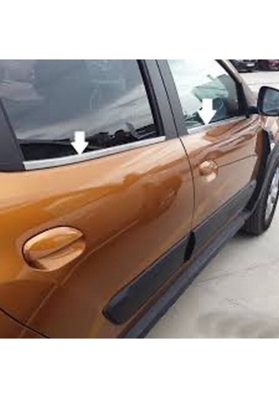 Dacıa Duster 2018-2019-2020-2021-2022 Krom Cam Çıtası Paslanmaz Çelik 4 Parça