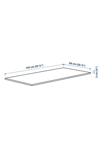 Ikea Mıttzon Çalışma Masası Tablası, Beyaz, 140x68 Cm Ikea Mıttzon Çalışma Masası Tablası, Beyaz, 140x68 Cm