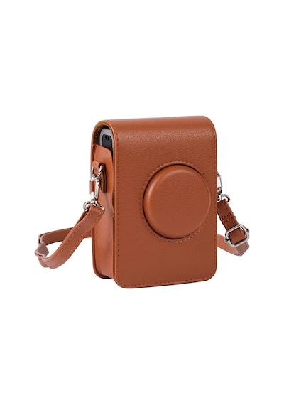 Instax Mini Evo Kahverengi Askılı Deri Çanta