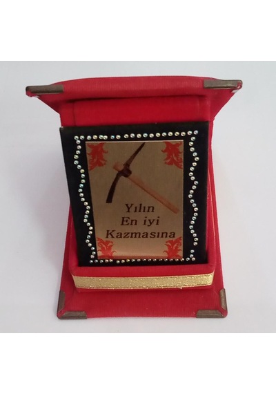 Mini Plaket 8 Cm X 11,5 Cm - Yılın En İyi Kazmasına