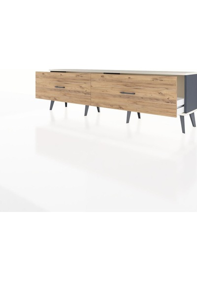 Arges Tv Ünitesi 2 Çekmeceli 176x30x51 Antrasit-aytaşı/çam Aytası/atlas Çam Arges Tv Ünitesi 2 Çekmeceli 176x30x51 Antrasit-aytaşı/çam Aytası/atlas Çam