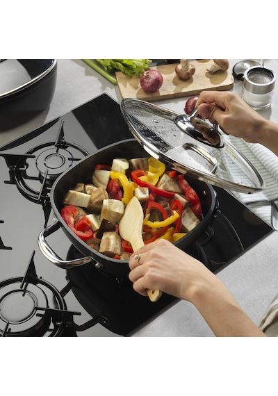 Schafer Gastronomıe 24 CM Master Granit İndüksiyon Basık Tencere