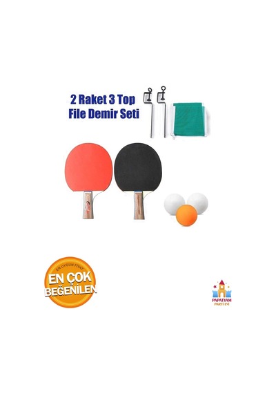 Raket, 3 Top Ve File İle Masa Tenis Seti - Profesyonel Kalitede Spor Ve Eğlence Keyfi