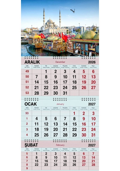 2027 Yılı Gemici Takvimi-eminönü Ve Tarihi Balıkçılar