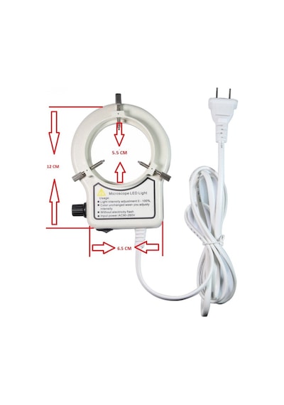 Led-56 Stereo Mikroskop Aydınlatıcı Led Halka işık Kaynağı 12v -