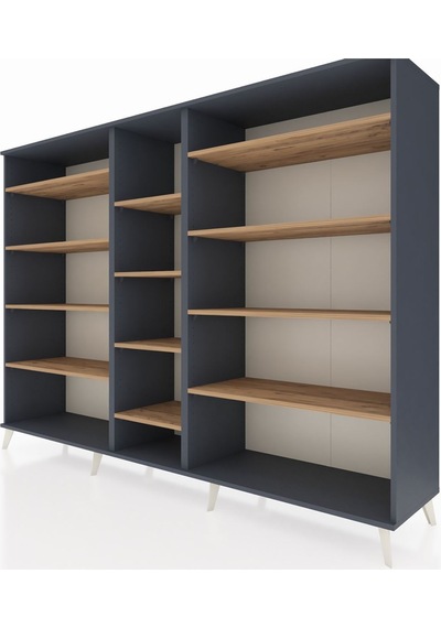 Hyperion Dolap 11 Raflı 220x44x163 Antrasit-antrasit/çam Antrasıt/atlas Çam - Antrasıt Hyperion Dolap 11 Raflı 220x44x163 Antrasit-antrasit/çam Antrasıt/atlas Çam - Antrasıt