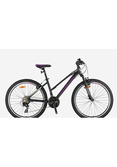 Kron Xc 75 Lady 26" Jant 14 Kadro 21 Vites V Fren Bayan Dağ Bisikleti Mat Siyah Mor Bej Siyah-mor