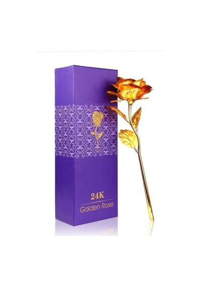 24k Altın Folyo Sarı Hediyelik Gül Özel Tasarım Sevgiliye Verilec