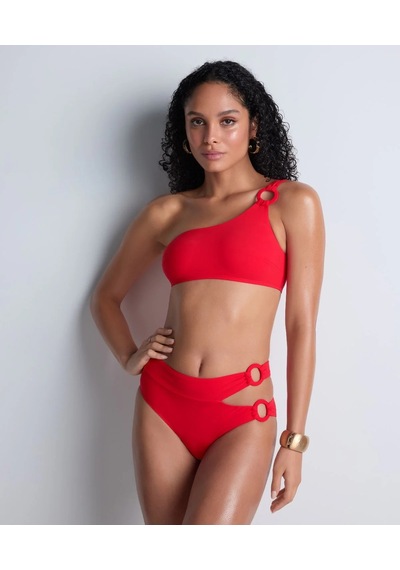 Aubade Summer Essence Bralet, Asimetrik Bandeau, Geri Dönüştürülmüş Kumaş, Altın Renkli Detaylı Kırmızı Aubade Summer Essence Bralet, Asimetrik Bandeau, Geri Dönüştürülmüş Kumaş, Altın Renkli Detaylı Kırmızı