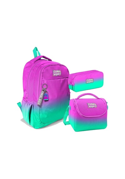 Pembe Su Yeşili Renk Geçişli Çok Renkli