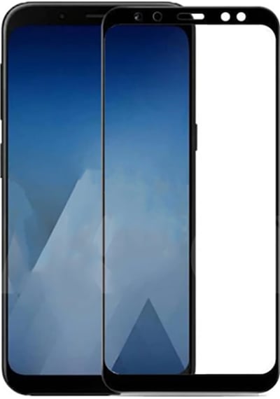Samsung Uyumlu Galaxy A7 2018 Zore Kenarları Kırılmaya Dayanıklı Cam Ekran Koruyucu