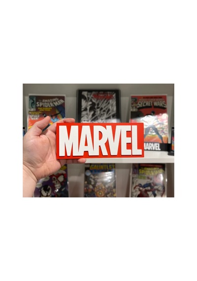 Marvel Dekoratif Oyuncu Odası Duvar Süsü Gaming Oda Dekoru 200 Mm Genişlik, 80 Mm Yükseklik Ve 12 Mm Derinlik