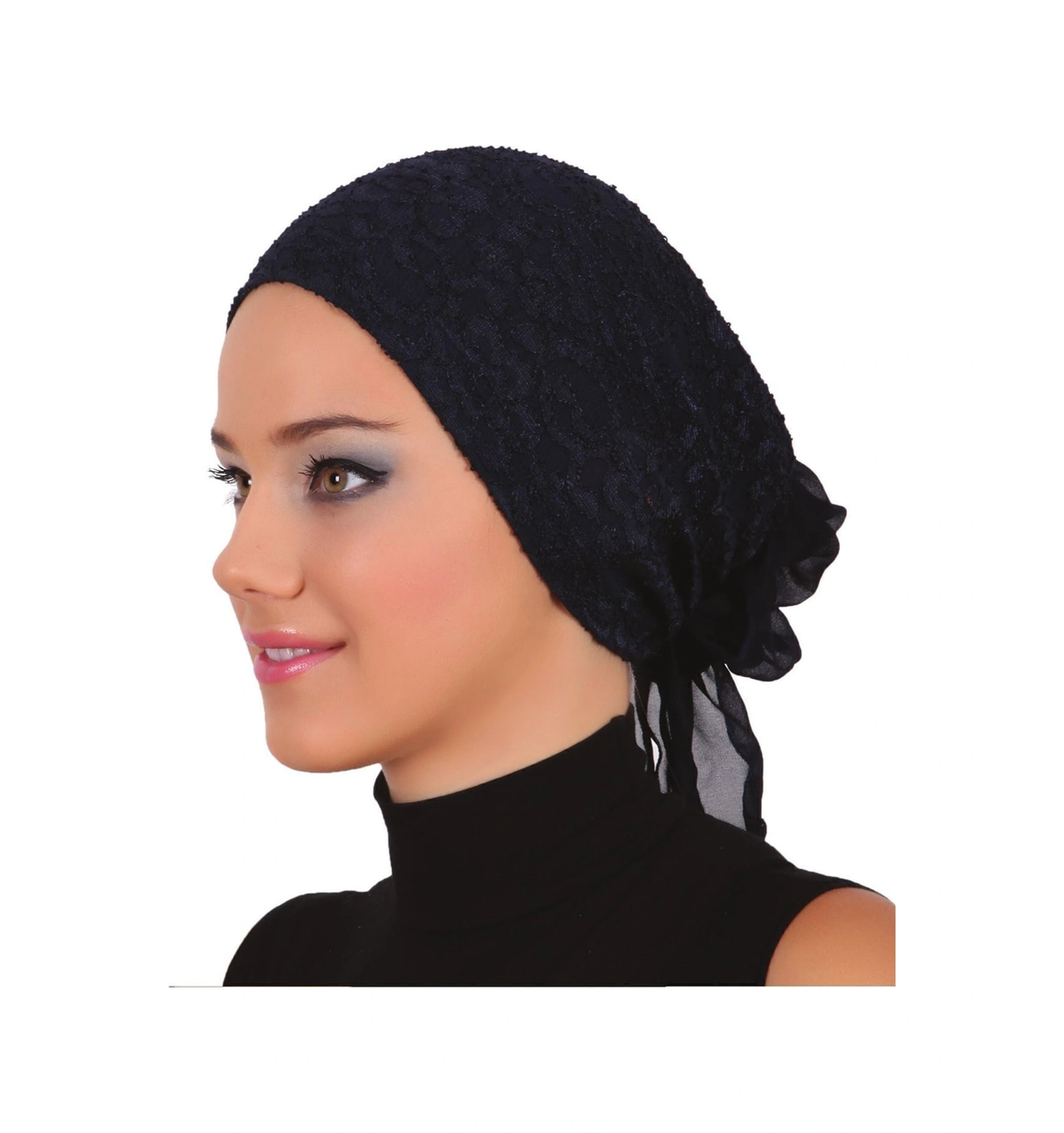 Elysianfidan Dantel Tüllü Lacivert Hazır Türban Tesettür Bone Lacivert Elysianfidan Dantel Tüllü Lacivert Hazır Türban Tesettür Bone Lacivert