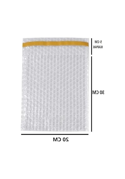 Bantlı Baloncuklu Torba 20x30 Cm + 5 Cm Kapak, 50 Adet Paket Açık Indigo