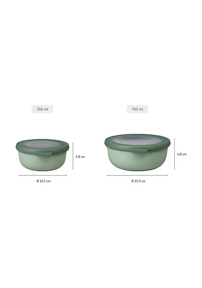 Mepal Multi Bowl Cirqula Round Yemek Kabı 350 ML