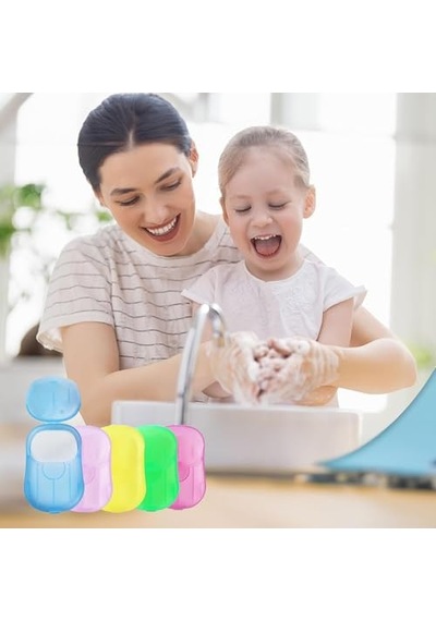 Kyro Tech Taşıma Çantalı Kağıt Sabun 20 Yaprak, Taşınabilir Cep Tipi El Yıkama Sabunu, Suda Çözünen Sabun Yaprağı, Seyahat Kamp Tatil Piknik Ve Günlük Kullanım İçin Pratik Sabun Kutusu Acı Badem Kyro Tech Taşıma Çantalı Kağıt Sabun 20 Yaprak, Taşınabilir Cep Tipi El Yıkama Sabunu, Suda Çözünen Sabun Yaprağı, Seyahat Kamp Tatil Piknik Ve Günlük Kullanım İçin Pratik Sabun Kutusu Acı Badem