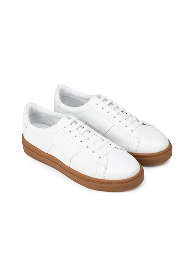 Deery Erkek Hakiki Deri Beyaz Sneaker Ayakkabı - 02002mbyzc03 Beyaz