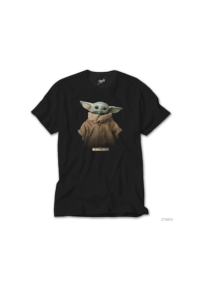 Yoda Baby The Mandalorian Siyah Tişört Siyah