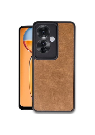 Cosmotex Newface Oppo Reno 11f Kılıf Aras Deri Kapak - Taba