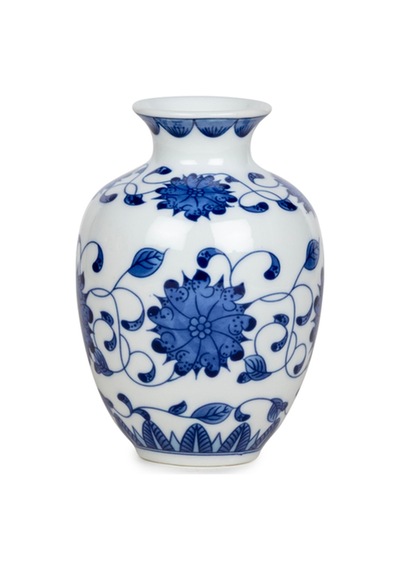 Bleu Blanc Vazo 12 Cm Çok Renkli