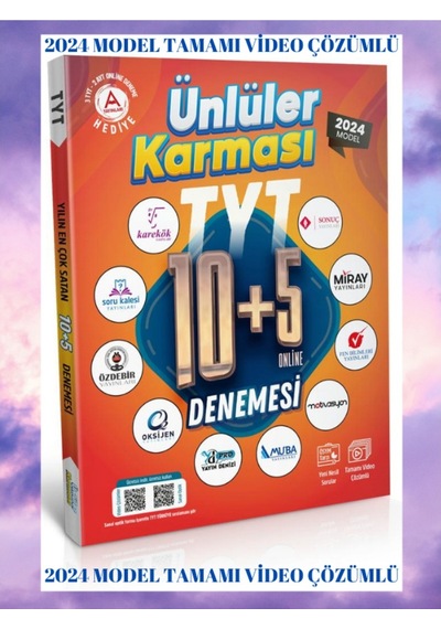 Ünlüler Karması 2024 Tyt 10+5 Deneme