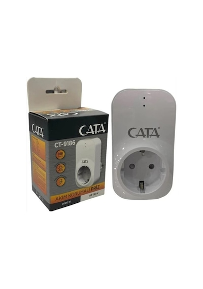 Ct-9186 Tekli Akım Korumalı Priz 0