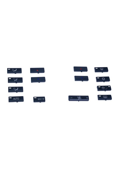 BMW X5 E53 2000-2006 için Klima Panel Düğmeleri 14 Parçalı Set