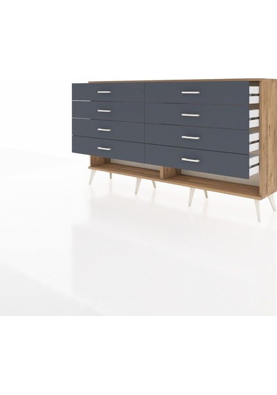 Arges Konsol 8 Çekmeceli 176x30x99 Çam-çam/antrasit Çam-çam/antrasit Arges Konsol 8 Çekmeceli 176x30x99 Çam-çam/antrasit Çam-çam/antrasit