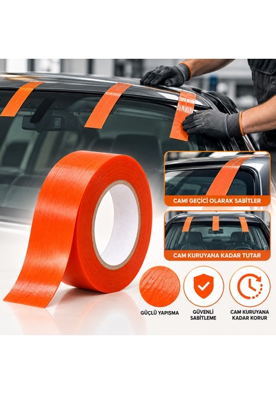 Araba Araç Dayanıklı Oto Cam Bandı 45 Mm X 30 Metre Sabitleme Tamir  İz Bırakmaz Güçlü Bantı 45x30 M