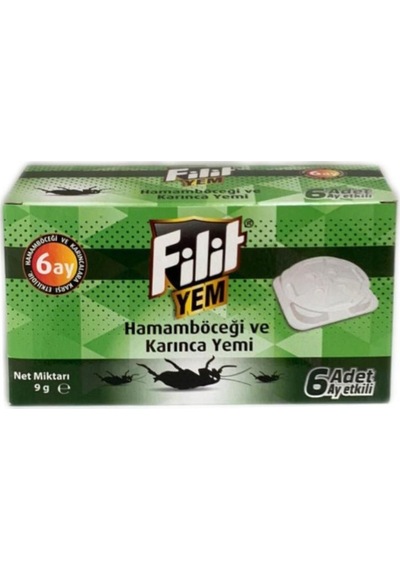 Filit Hamam Böceği  ve Karınca Yemi Tableti 6 Lı